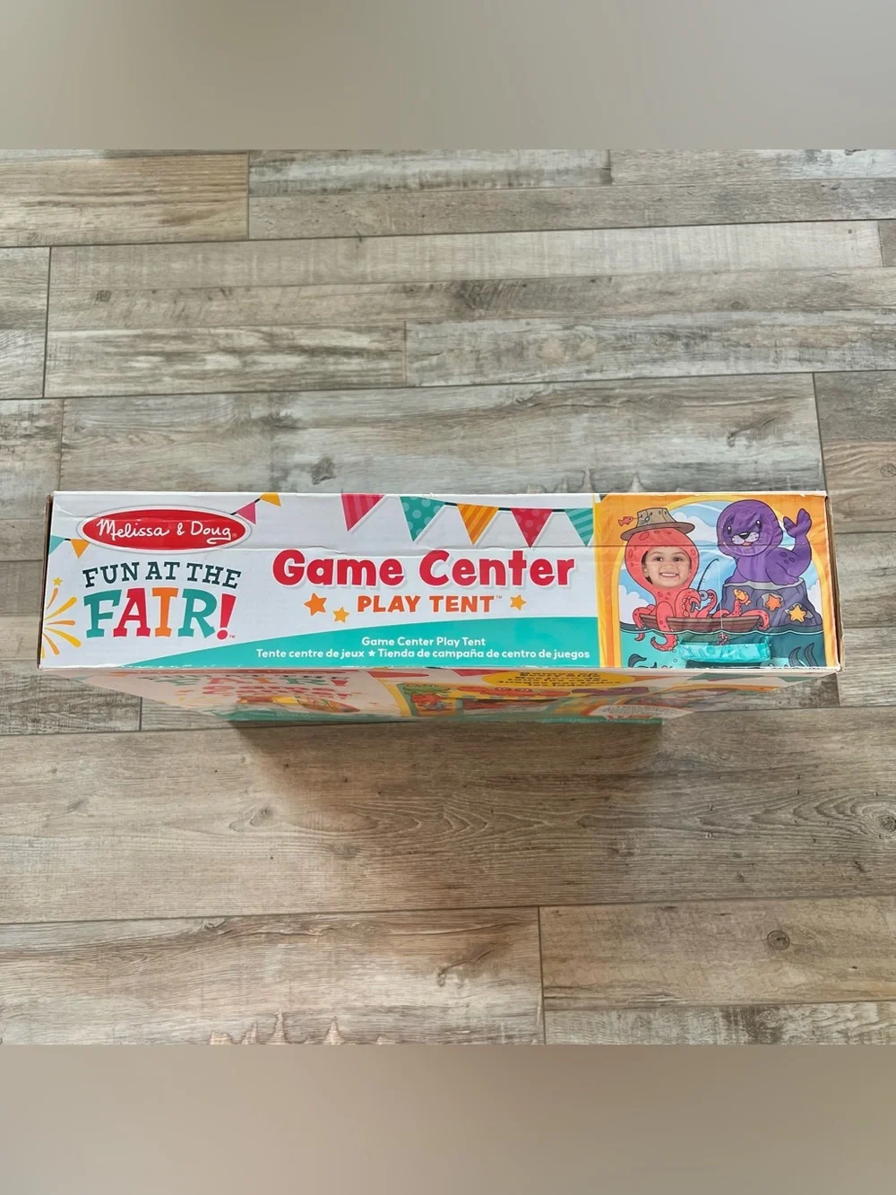 Melissa & Doug Bright Multi Colored Fun at the Fair! Game Center Play Tent
